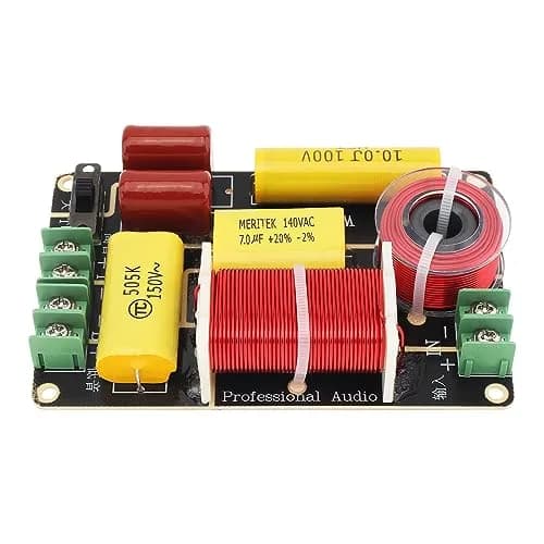 DriSentri 2 Way Crossover for Speaker 250W 4-12Ω | High-Low Frequency Divider for HiFi Speakers thumbnail 6