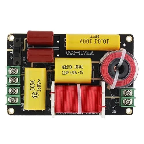 DriSentri 2 Way Crossover for Speaker 250W 4-12Ω | High-Low Frequency Divider for HiFi Speakers thumbnail 8