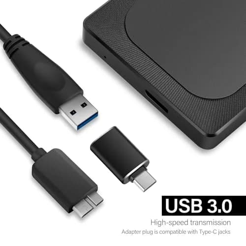 Aiolo Innovation 500GB External Hard Drive Ultra Slim Portable HDD-USB 3.0 for PC, Mac, Laptop, PS4, Xbox one, Xbox 360 | Ultra Fast Data Transfer thumbnail 4