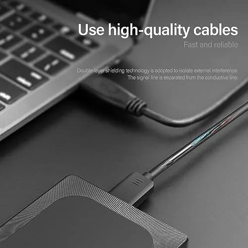 Aiolo Innovation 500GB External Hard Drive Ultra Slim Portable HDD-USB 3.0 for PC, Mac, Laptop, PS4, Xbox one, Xbox 360 | Ultra Fast Data Transfer thumbnail 7