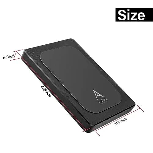 Aiolo Innovation 500GB External Hard Drive Ultra Slim Portable HDD-USB 3.0 for PC, Mac, Laptop, PS4, Xbox one, Xbox 360 | Ultra Fast Data Transfer thumbnail 2