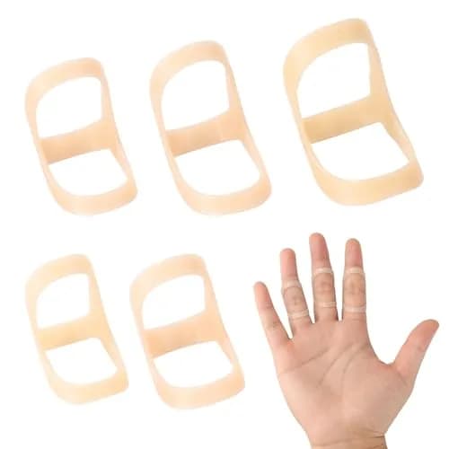 CAGSIG Oval Finger Splints 5PCS Set - Sizes 3-7 | Support for Trigger, Mallet, Arthritis Finger Pain thumbnail 1