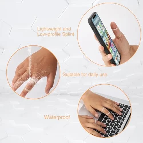 CAGSIG Oval Finger Splints 5PCS Set - Sizes 3-7 | Support for Trigger, Mallet, Arthritis Finger Pain thumbnail 3