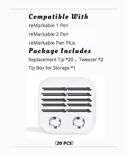 yelzoolny Marker Pen Tips for Remarkable 1/2 Stylus Pen, 20 PCS/5B | Paper-like Feel for Precise Note-taking thumbnail 5