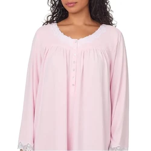 Eileen West Pink Nightgown & Nightshirt | Cozy, Light, Elegant Sleepwear for Women, Large thumbnail 2
