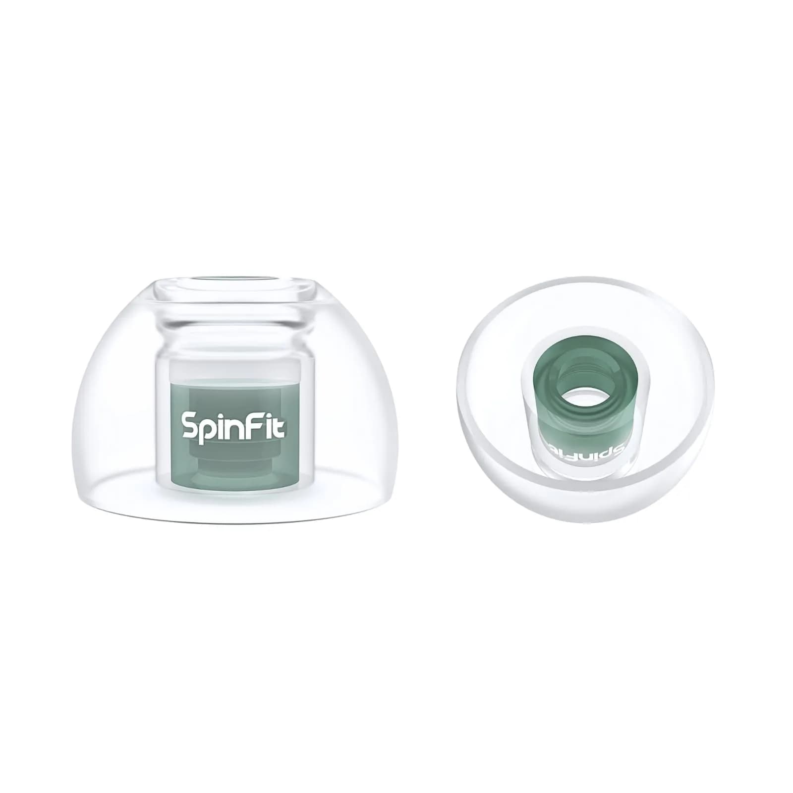 SpinFit Omni for True Wireless Earbuds & IEMs - MS - Patented Silicone Eartips for Replacement (1 Pair) (3.7 mm Nozzle Dia.) — Deep Forest (Green)