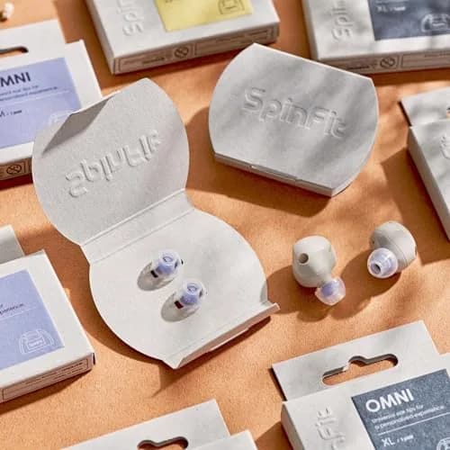 SpinFit Omni for True Wireless Earbuds & IEMs - L - Patented Silicone Eartips for Replacement (1 Pair) (3.7 mm Nozzle Dia.) thumbnail 2