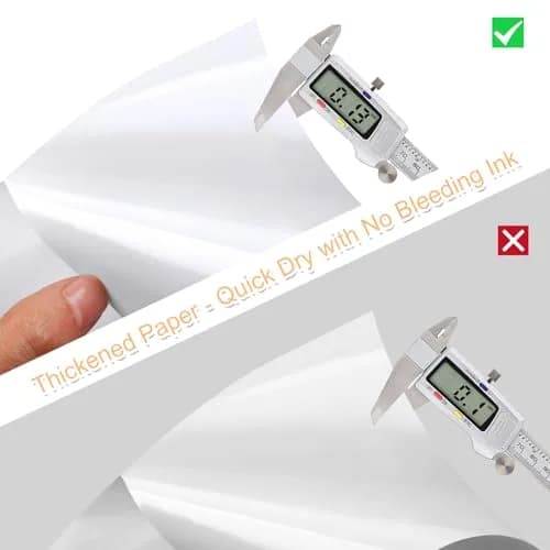 Joyberg Matte Printable Sticker Paper 40 Sheets (8.5"x11") | Full Sheet Labels for Inkjet & Laser Printers thumbnail 6
