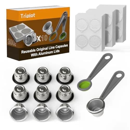 Triplot Reusable Coffee Capsules for Nespresso OriginalLine | Compatible with Most Models, Eco-Friendly (70-120 chars) thumbnail 1