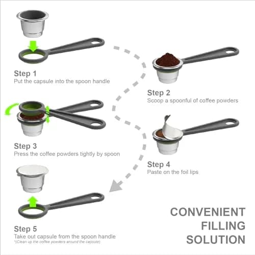 Triplot Reusable Coffee Capsules for Nespresso OriginalLine | Compatible with Most Models, Eco-Friendly (70-120 chars) thumbnail 3