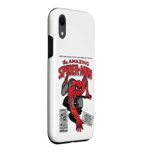 Marvel Spider-Man Retro Comic Case for iPhone XR | Vintage Marvel Design with Shock Protection thumbnail 3
