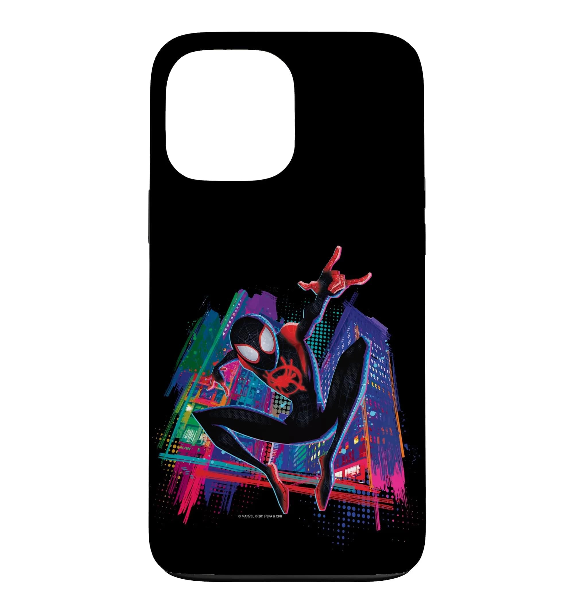 Marvel Spider-Man Miles Morales Graffiti City Case for iPhone 13 Pro Max | Shock-Resistant Polycarbonate & TPU