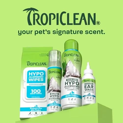 TropiClean Hypoallergenic Dog Wipes, Unscented, 100ct, 4 Pack | Fragrance-Free Grooming Wipes for Sensitive Skin thumbnail 7