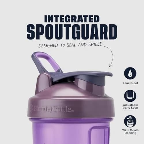 BlenderBottle Classic V2 Shaker Bottle 800ml (28 oz) | Mixes Protein Smoothies Effortlessly thumbnail 2