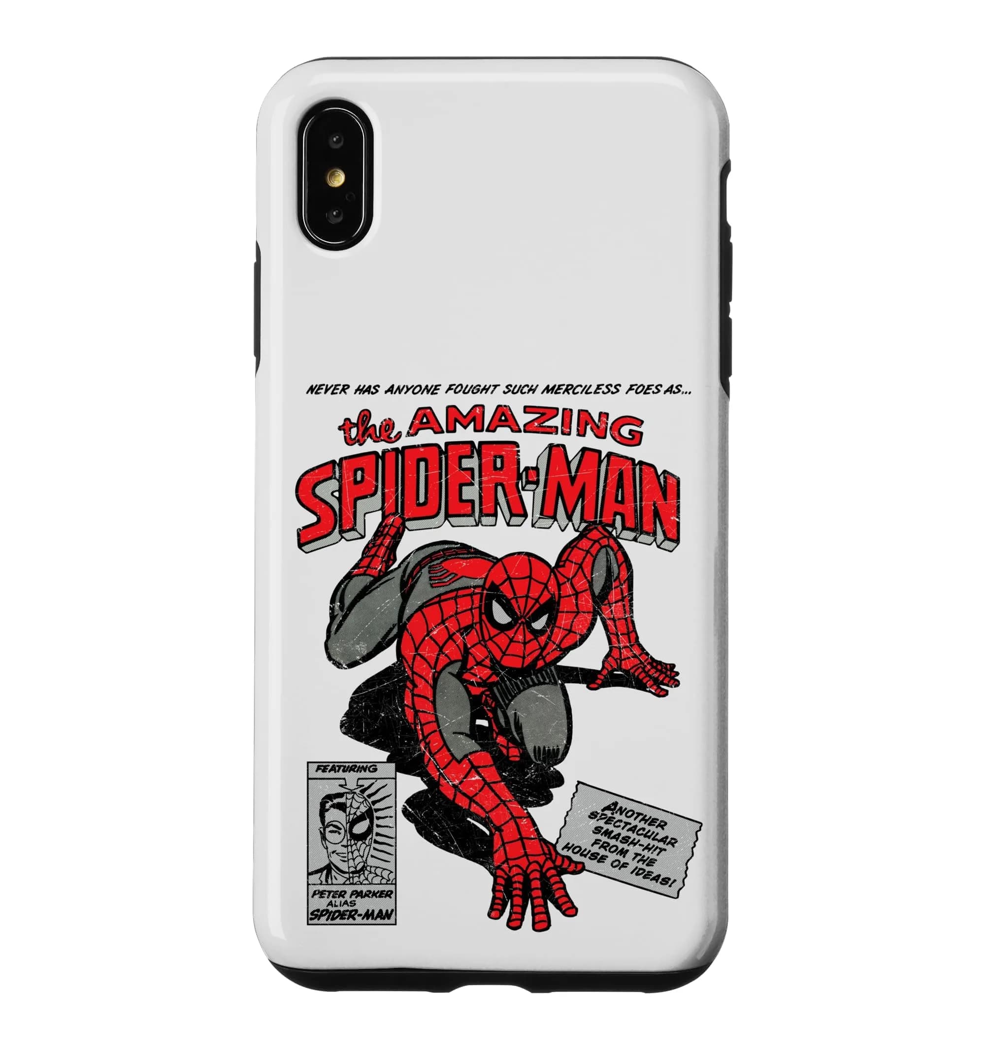 Marvel Spider-Man Retro Comic Case for iPhone XS Max | Heavy Duty Protection with Comic Design