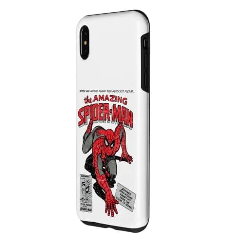 Marvel Spider-Man Retro Comic Case for iPhone XS Max | Heavy Duty Protection with Comic Design thumbnail 2