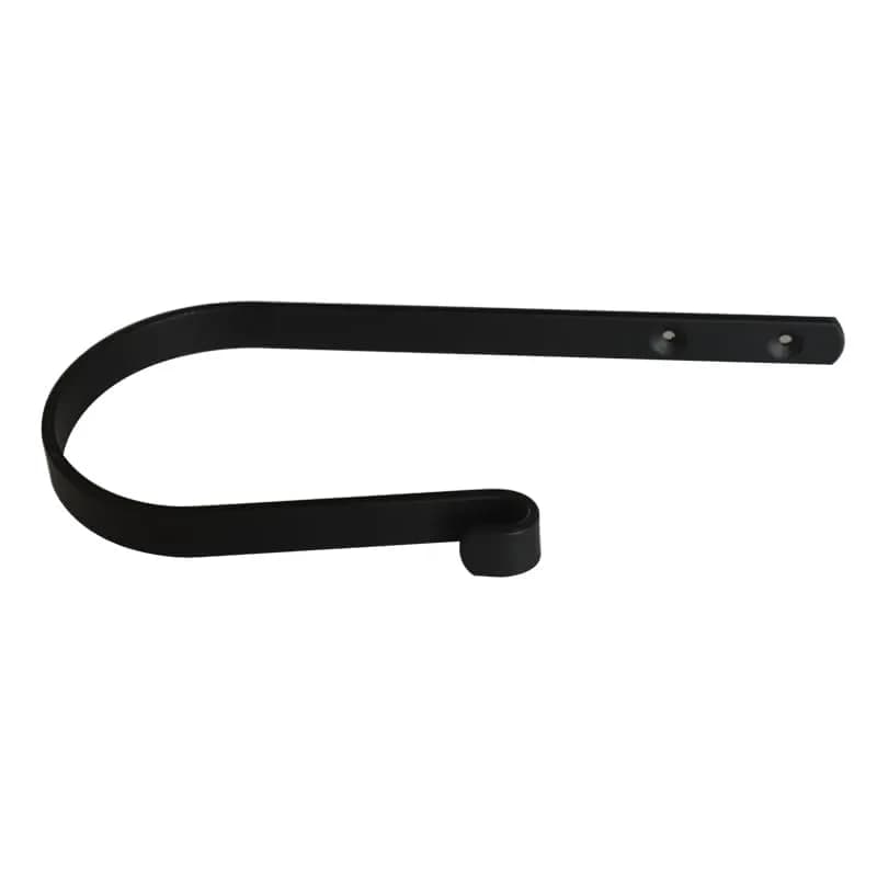Refila Black Curtain Swag Holder Set of 2 | Wall Mounted Metal Drapery Tiebacks with Screws thumbnail 9