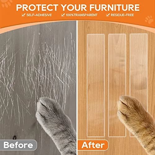 Loiion Clear Pet Door Protector from Dog Scratching 4in x 32.8ft | Transparent Vinyl Scratch Guard for Cats & Dogs thumbnail 3