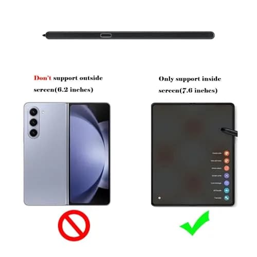 Alovexiong Galaxy Z Fold 6/5 S Pen Fold Edition Replacement Stylus Pen Black | Tilt Sensitive, 4096 Pressure Levels thumbnail 4