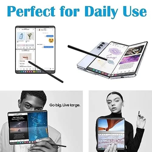 Alovexiong Galaxy Z Fold 6/5 S Pen Fold Edition Replacement Stylus Pen Black | Tilt Sensitive, 4096 Pressure Levels thumbnail 5