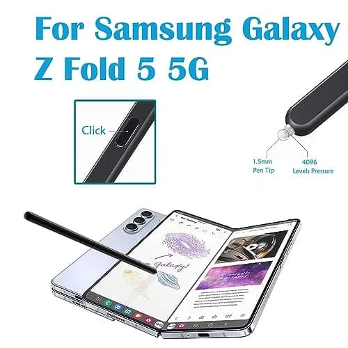 Alovexiong Galaxy Z Fold 6/5 S Pen Fold Edition Replacement Stylus Pen Black | Tilt Sensitive, 4096 Pressure Levels thumbnail 2
