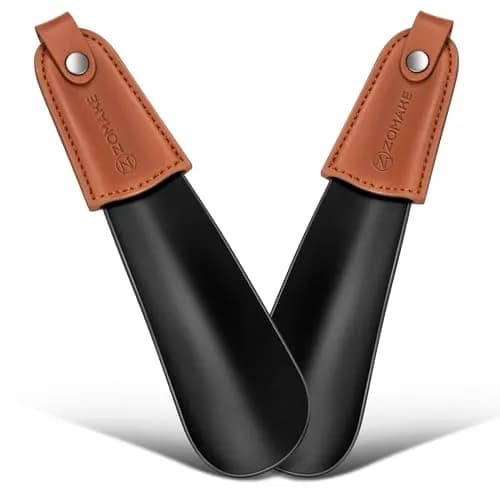 ZOMAKE Metal Shoe Horn, Small Travel Shoehorn for Men Women Kids 6.7" | Durable Stainless Steel thumbnail 1