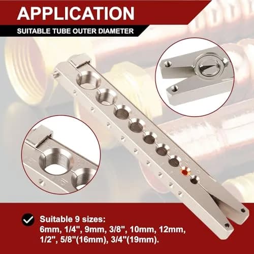 Wostore Manual & Electric Eccentric Flaring Tool 6mm-3/4 | 9 Dies for Brake Tubing thumbnail 5