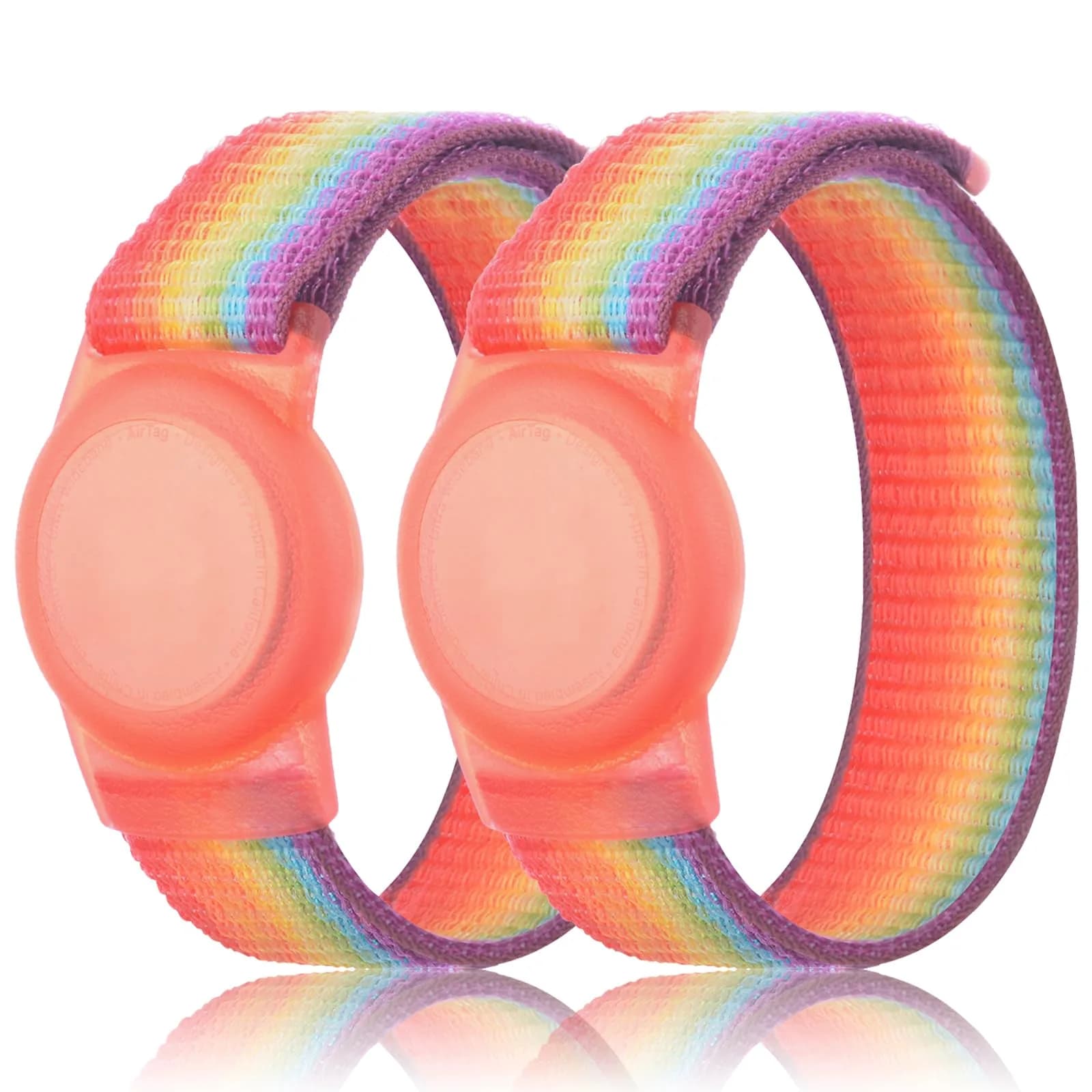 Qonuiy 2shencaihong Kids AirTag Wristband with Protective Case | 18 cm (7.1 in) | Pack of 2 - main product image