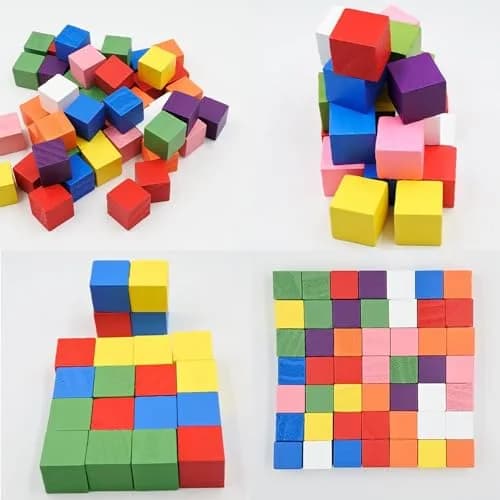 WURONXIN Unfinished Wooden Blocks 1cm Pack of 500 Small Wood Cubes | DIY Craft Wood thumbnail 7
