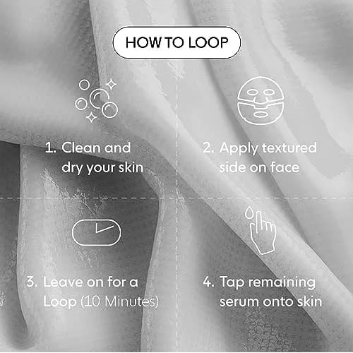 LOOPS Dream Sleep Nighttime Hydrogel Face Mask 5pc | Deep Hydration & Glow thumbnail 3