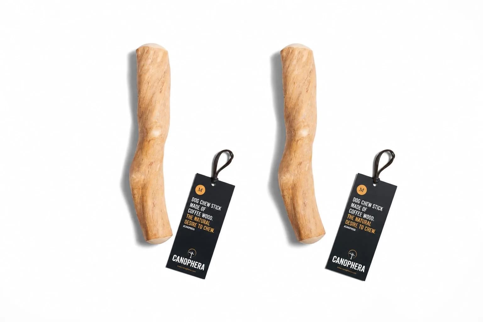 Canophera Dog CHEW Stick Made of Coffee Tree Wood 2 Pack | Natural Stress & Dental Support — 2-Pack