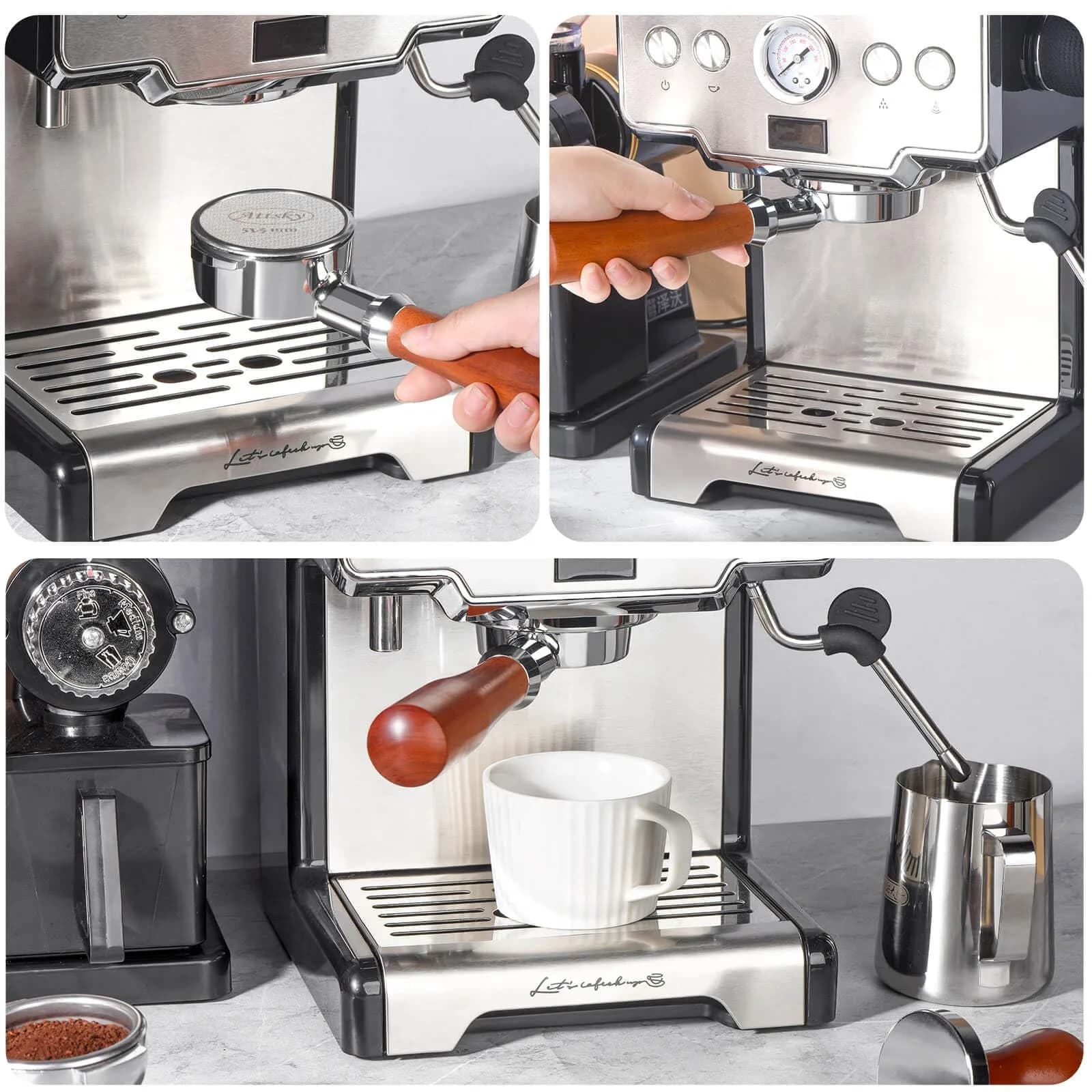 Attsky 53.5mm Espresso Puck Screen for 54mm Portafilter | 316 Stainless Steel, 1.7mm Thickness, 150um Mesh - view 6