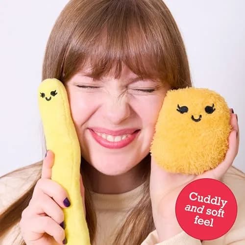 WHAT DO YOU MEME? Emotional Support Chicken Nuggets Plush Toy Set (5 Plushies + Basket) | ASTM-Tested, Non-Toxic, BPA-Free thumbnail 3