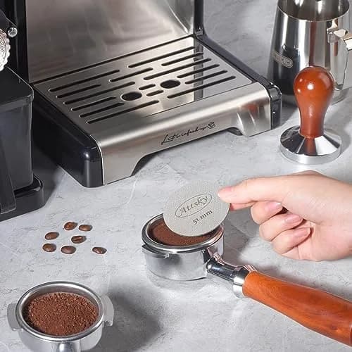 Attsky 51mm Espresso Puck Screen for Portafilter | 316 Stainless Steel, 1.7mm Thick, 150μm Mesh thumbnail 3