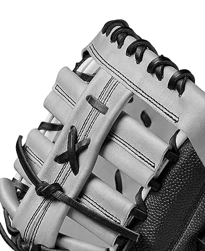 Wilson 2024 A2000 1620 12.5” Fastpitch First Base Mitt | Left Hand Throw, Black/Grey/Red thumbnail 6