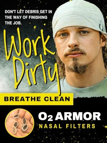 O2 Armor Nose Filters for Welding, Dust & Allergies (50 Pack, Size Small) | Discreet Industrial Nasal Filters thumbnail 7