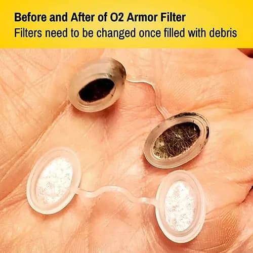 O2 Armor Nose Filters for Welding, Dust & Allergies (50 Pack, Size Small) | Discreet Industrial Nasal Filters thumbnail 2