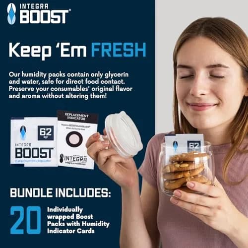Integra Boost 62% RH 2-Way Humidity Control Packs 8g (0.28 oz) | Pack of 20 thumbnail 7