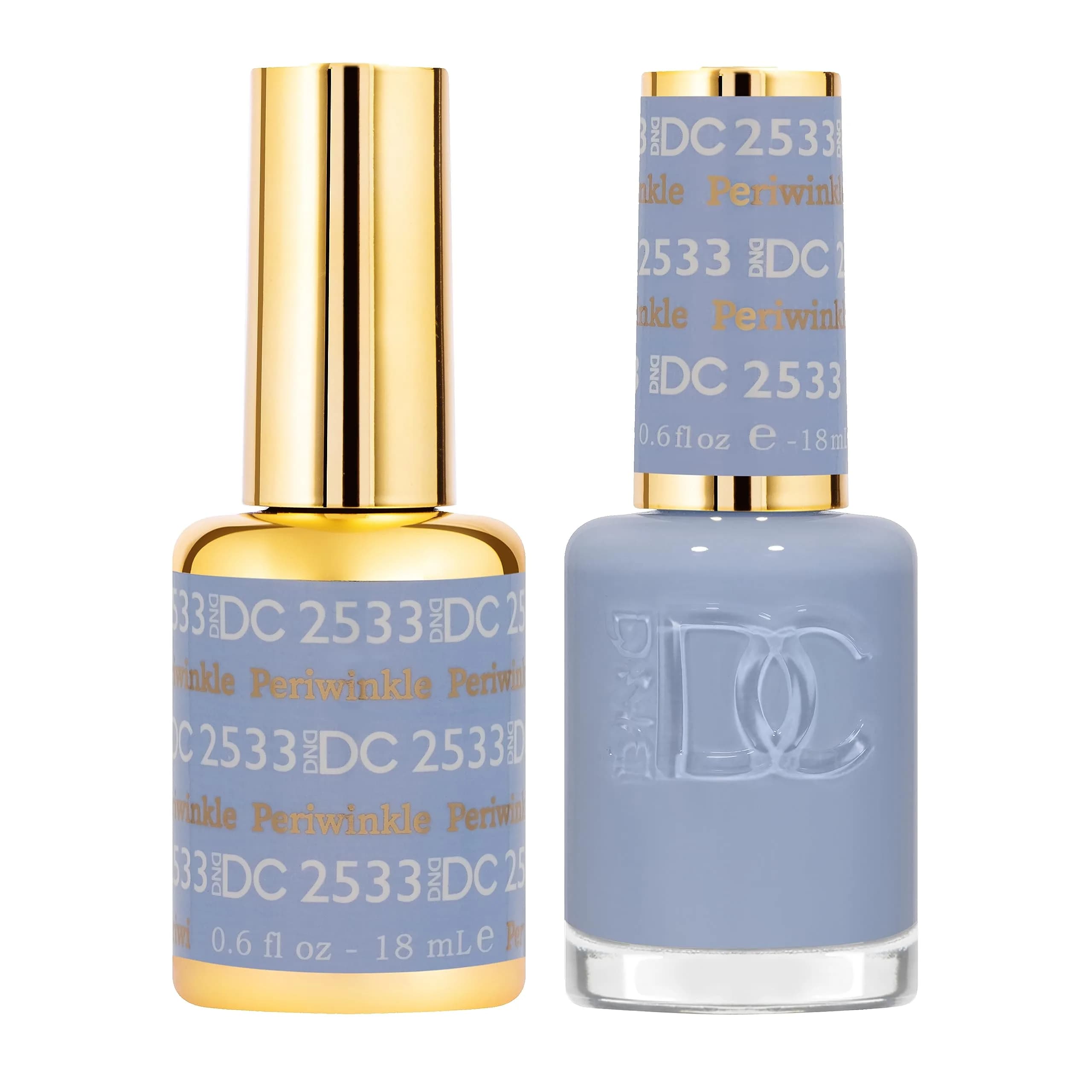 DAISY DND 0.5 Fl Oz Gel Nail Polish Set - Periwinkle, 3 Weeks Wear, Vegan & Cruelty-Free — Periwinkle