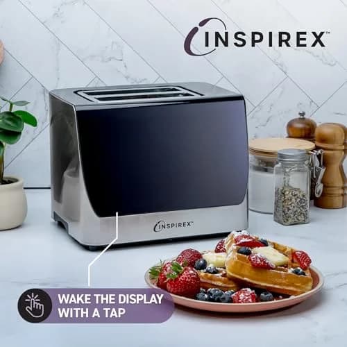 Nostalgia Inspirex Touch Screen Toaster 2 Slice | Modern Stainless Steel Kitchen Appliance thumbnail 7