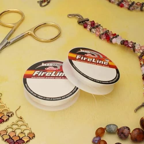 The Beadsmith Fireline Micro-Fused Braided Thread 15 yards | Strong, USA-made beading thread for jewelry making thumbnail 2