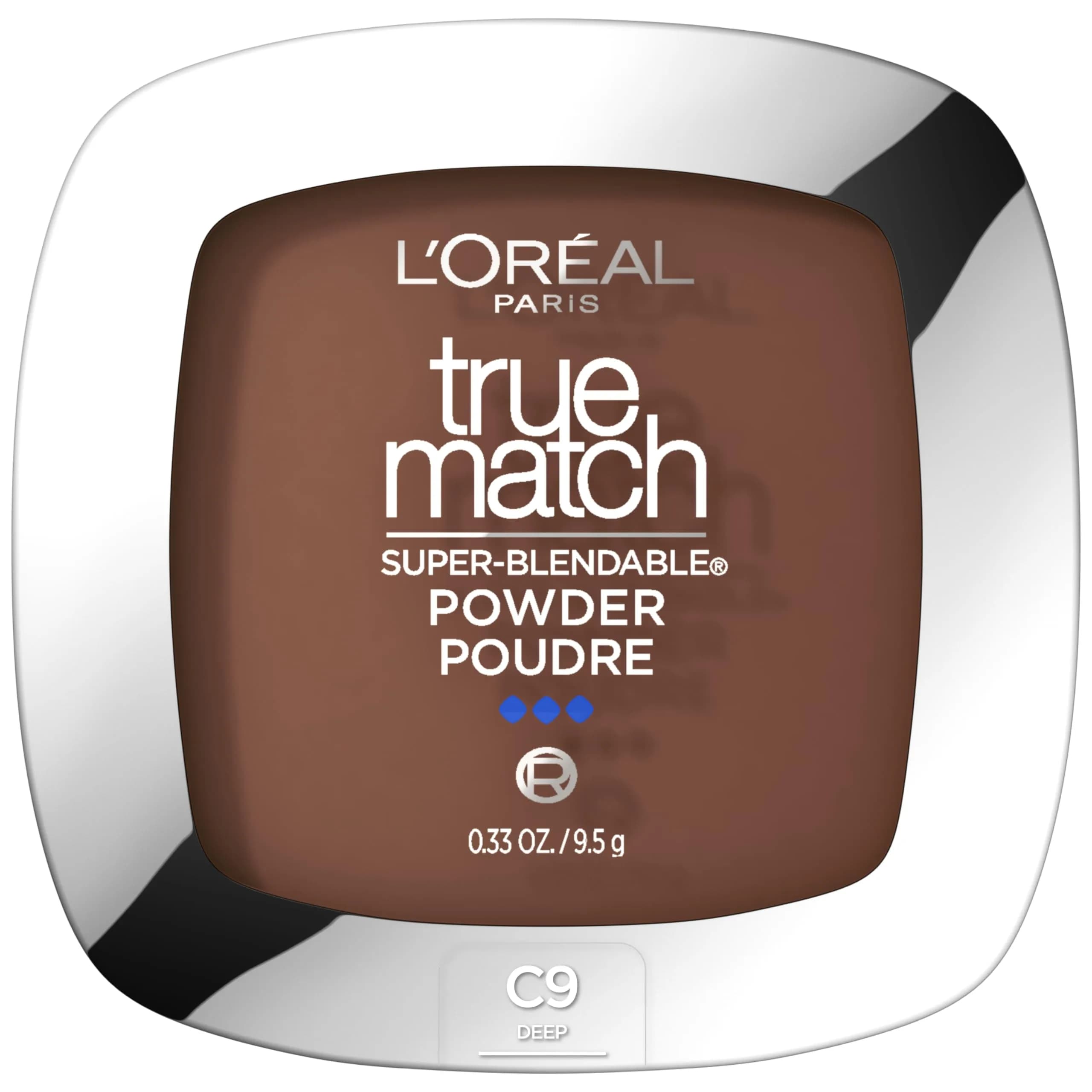 L'Oreal Paris True Match Super Blendable Oil-Free Powder Foundation C9 Deep - main product image