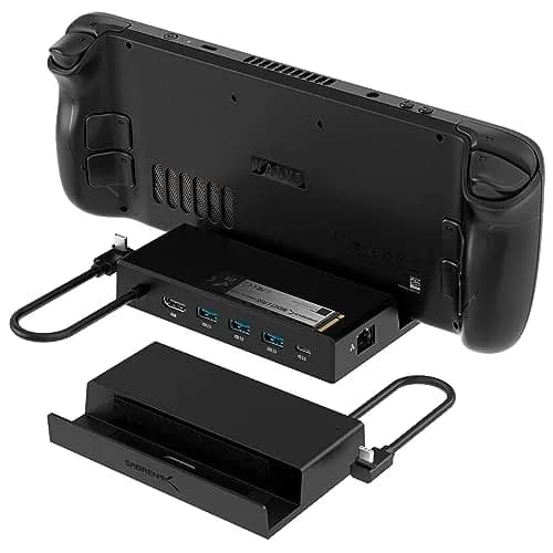 SABRENT 7-in-1 Steam Deck Dock, M.2 SSD, 4K HDMI, Ethernet (DS-SDNV) | 1000Mbps Ethernet, 4K@60Hz HDMI, 90W PD thumbnail 1