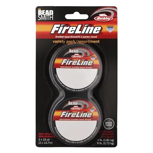 The Beadsmith Fireline Micro-Fused Braided Thread 15 yards Smoke Grey | High Tensile Strength Jewelry Thread thumbnail 8