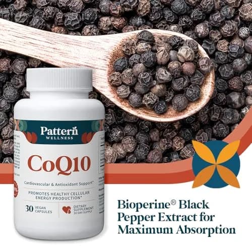 Pattern Wellness CoQ10 Supplement – 30 Vegan Capsules | Supports Cellular Energy & Circulatory Wellness thumbnail 7