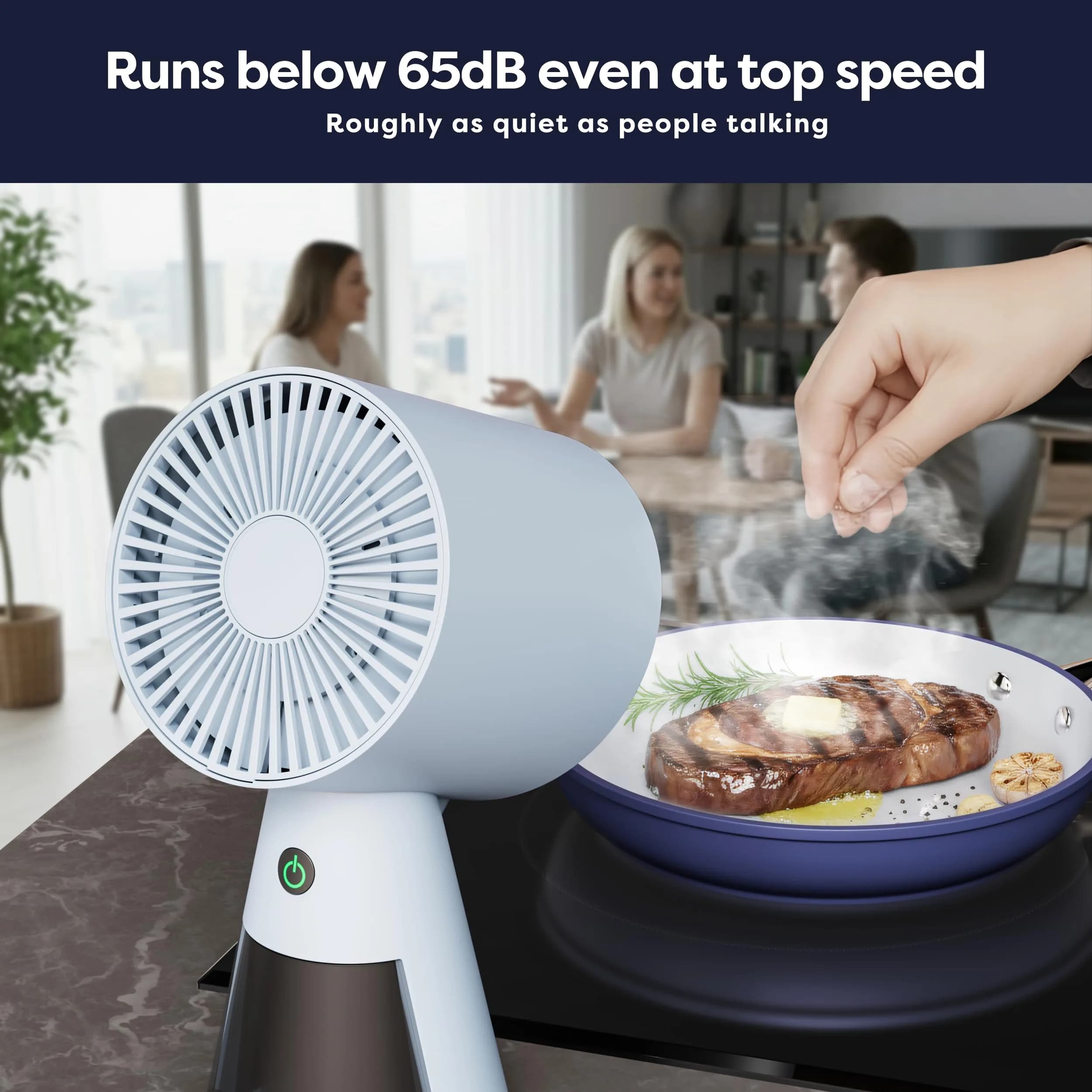CIARRA Portable Range Hood | 2-Speed Exhaust Fan for Indoor BBQ, Hot Pot - view 4