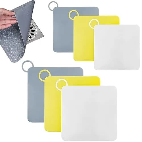 Aswewamt Silicone Tub Stopper Floor Drain Plugs Bathtub Drain Cover Anti-Odor Mat 6 Pcs | Seals Drains & Blocks Odor thumbnail 1