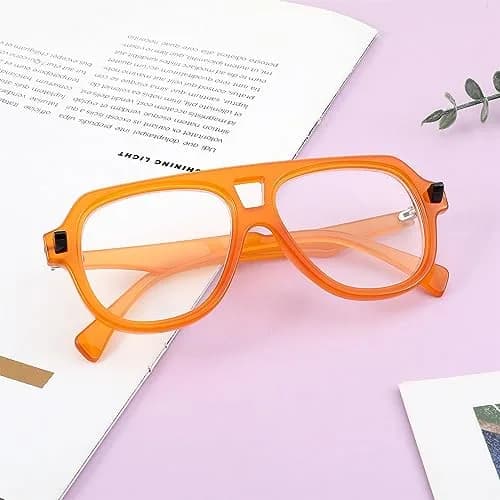 FEISEDY Aviator Frame Glasses for Women Men Blue Light Blocking Glasses Anti Glare Computer Eyeglasses thumbnail 6
