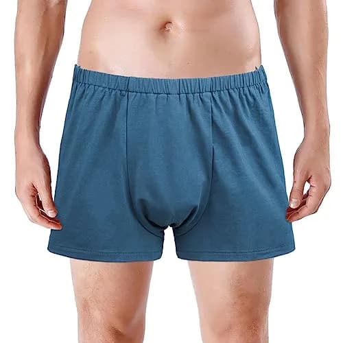HKSICHENGKEJI Tear Away Shorts for Men | Post Surgery Athletic Cotton Boxer Briefs (27.5-39.3in Waist) thumbnail 1