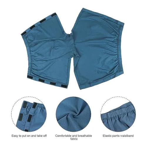 HKSICHENGKEJI Tear Away Shorts for Men | Post Surgery Athletic Cotton Boxer Briefs (27.5-39.3in Waist) thumbnail 4